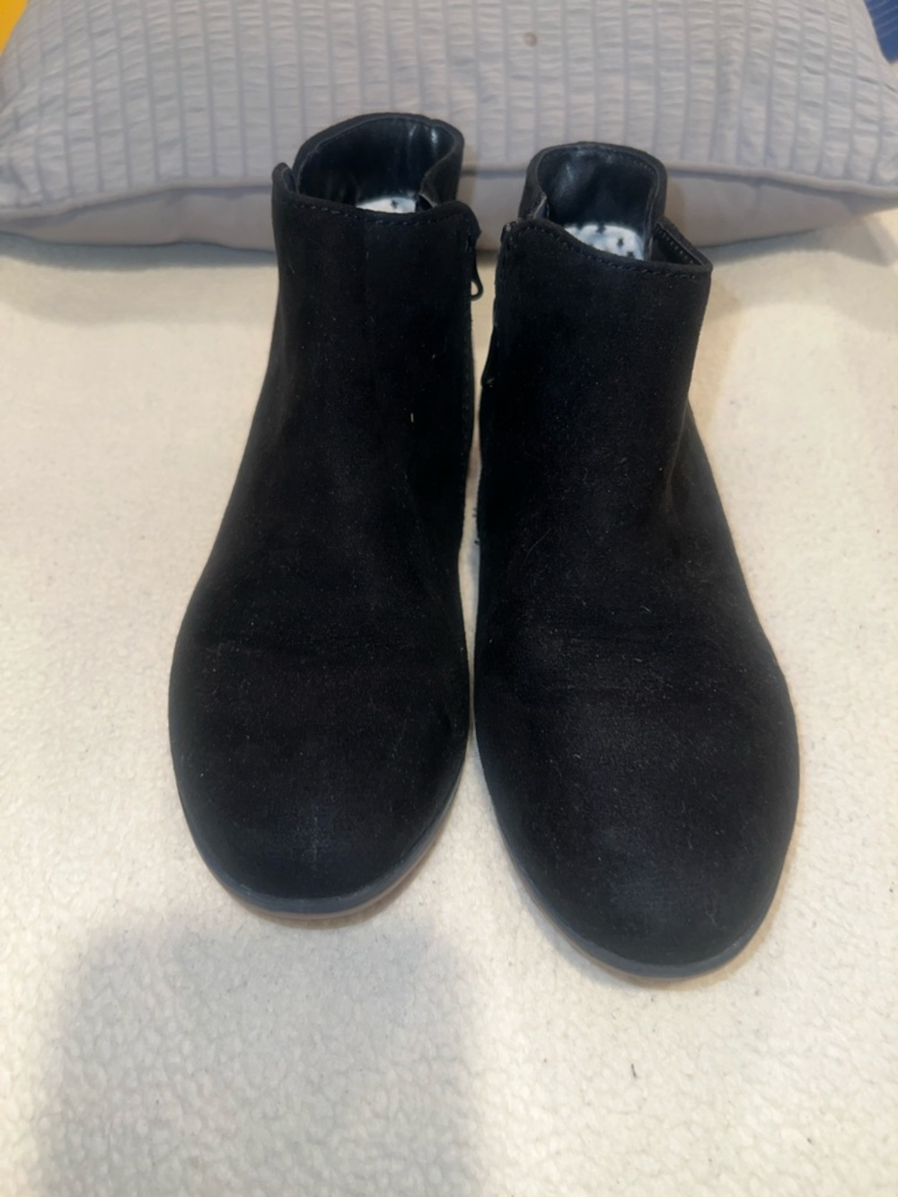 Cat & Jack Black Suede-Look Women's Ankle Booties